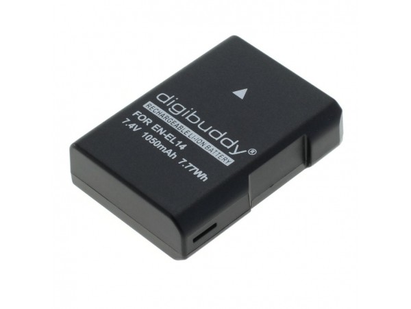Baterija EN-EL14 za Nikon D3100 / D3400 / D5100 / D5600 / P7000, 1050 mAh