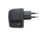 Polnilec / adapter USB, univerzalni, funkcija AutoID, črn, 2A
