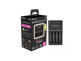 Polnilec za baterije NiMH Panasonic BQ-CC55E in 4 baterije Eneloop Pro AA Polnilec za baterije NiMH Panasonic BQ-CC55E in 4 baterije Eneloop Pro AA