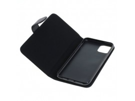 Preklopni etui za Apple iPhone 11 Pro Max iz umetnega usnja, črna