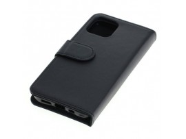 Preklopni etui za Apple iPhone 12 iz umetnega usnja, črna