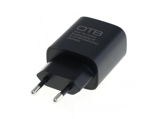 Polnilec za naprave s priključkom USB-C, 20W, črn