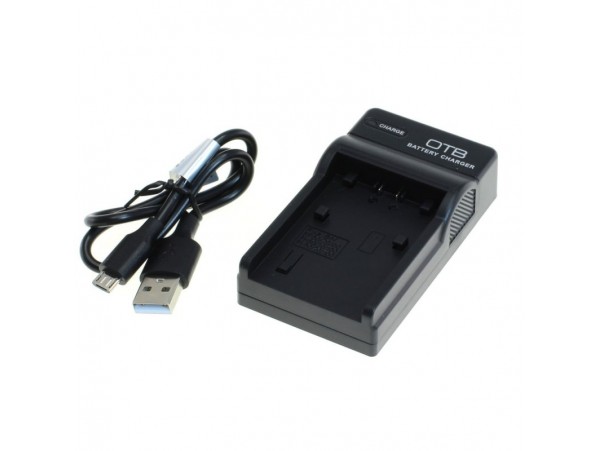 Polnilec za baterijo Sony NP-FH50 / NP-FP50 / NP-FV50, MicroUSB