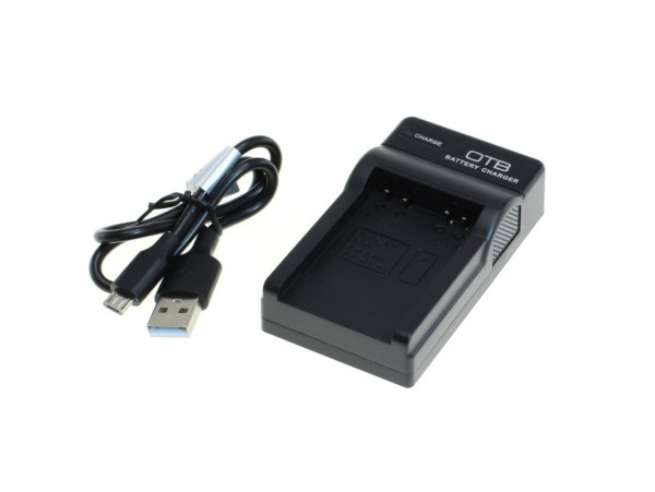 Polnilec za baterijo Canon NB-6L / Samsung SLB-10A / JVC BN-VH105, MicroUSB