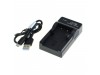 Polnilec za baterijo Olympus LI-10B / Sanyo DB-L10, MicroUSB