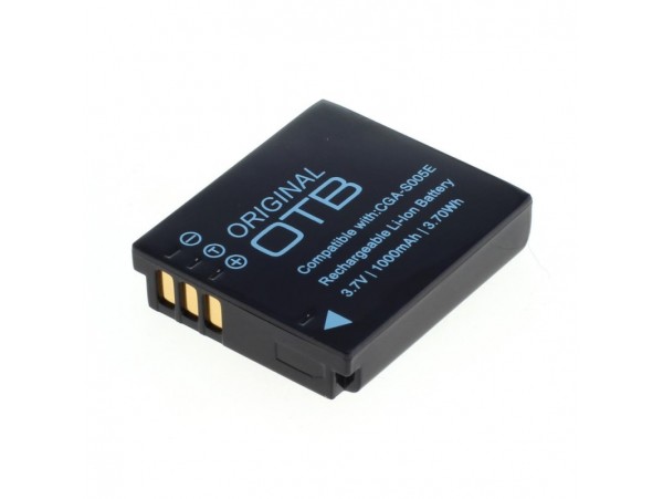 Baterija CGA-S005 za Panasonic Lumix DMC-FC01 / DMC-FX8 / DMC-LX1, 1000 mAh