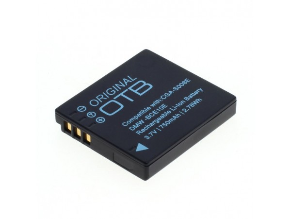 Baterija CGA-S008 za Panasonic Lumix DMC-FX30 / DMC-FS20 / DMC-FX500, 750 mAh