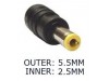 Avtomobilski polnilec za prenosnike HP / Compaq / Toshiba / Acer / Asus / Lenovo / Fujitsu, 90W / 19V / 4,74A / 5,5mm x 2,5mm