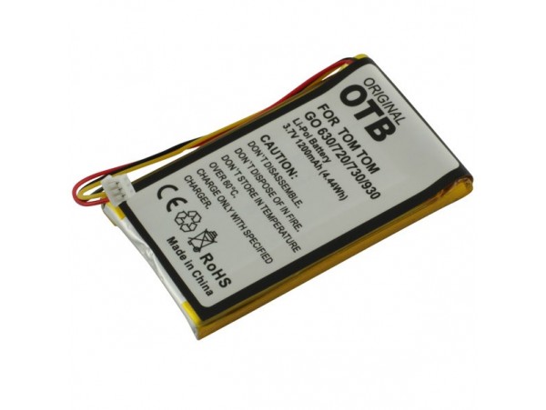 Baterija za TomTom Go 530 Live / 630 / 730 / 930, 1200 mAh