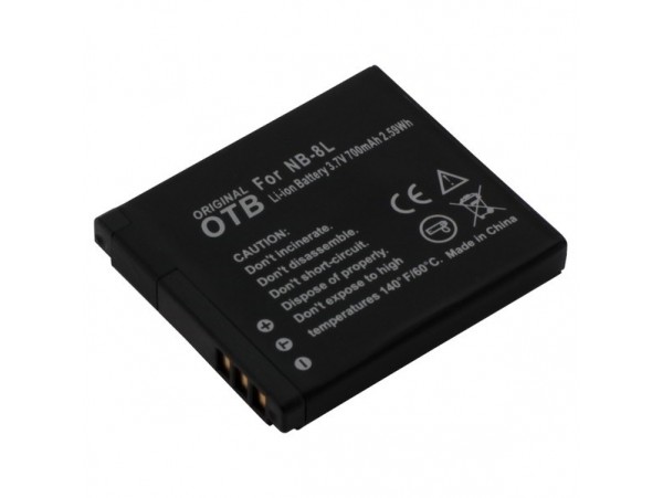 Baterija NB-8L za Canon PowerShot A2200 / A3000 IS / A3100 IS, 700 mAh