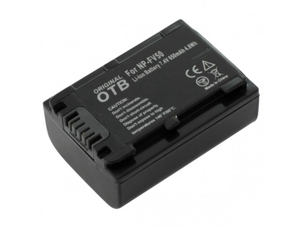 Baterija NP-FV50 za Sony DCR-SR58E / NEX-VG10 / HDR-TD30, 650 mAh