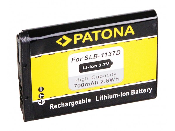 Baterija SLB-1137D za Samsung Digimax i85 / L74 wide / NV11 / NV24 HD / NV30, 700 mAh