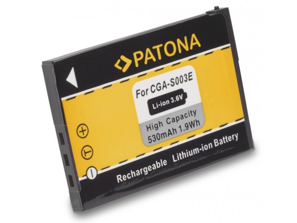 Baterija CGA-S003E za Panasonic SA-SA30 / SV-AS10 / SV-AV50, 530 mAh