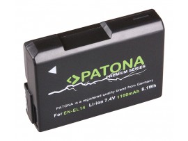 Baterija EN-EL14 za Nikon D3100 / D3400 / D5100 / D5600 / P7000, 1100 mAh