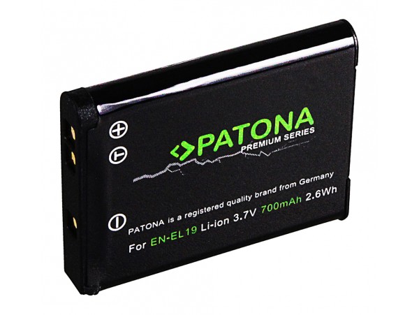 Baterija EN-EL19 / NP-BJ1 za Nikon Coolpix S2500 / S3100 / S01 / S100, 700 mAh