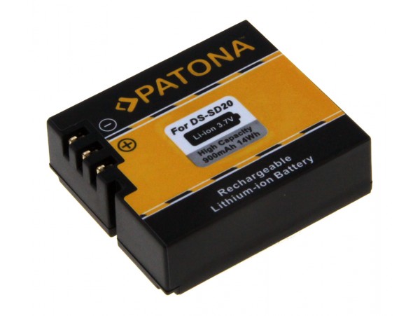 Baterija DS-SD20 za Rollei Bullet 3S / 4S / 5S, 900 mAh