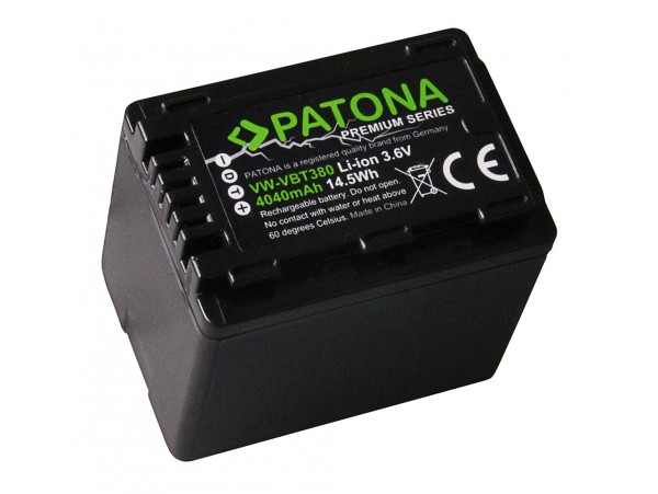 Baterija VW-VBT380 za Panasonic HC-V110 / HDC-H100 / SDR-H100, 4040 mAh