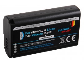 Baterija DMW-BLJ31 za Panasonic Lumix DC-S1 / DC-S1H / DC-S1R, 3500 mAh