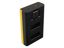 Polnilec za baterijo GoPro Max, MicroUSB, dvojni