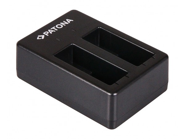 Polnilec za baterijo GoPro Hero 5 / Hero 6 / Hero 7, MicroUSB, dvojni
