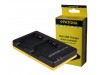 Polnilec za baterijo Sony NP-BG1 / NP-FG1, MicroUSB, dvojni