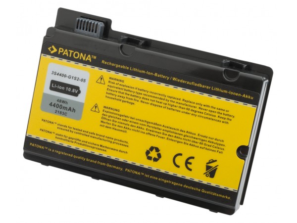 Baterija za Fujitsu Siemens Amilo XI2428 / XI2528 / XI2550 / PI2450, črna, 4400 mAh