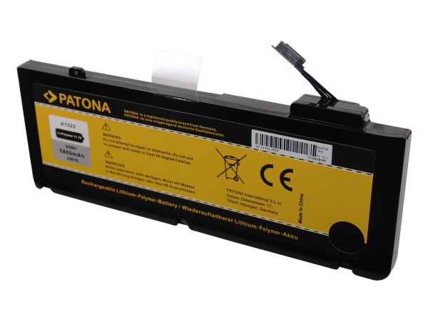Baterija za Apple Macbook Pro 13" A1278 / A1322, 5800 mAh