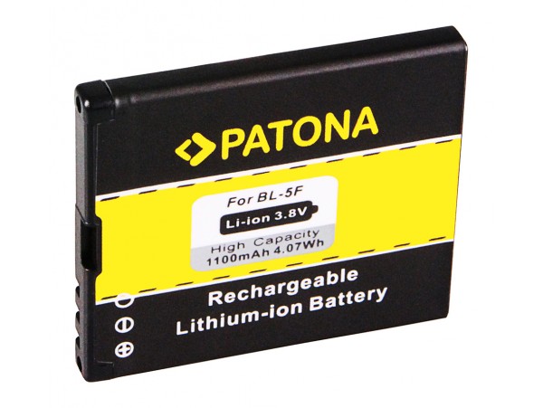 Baterija za Nokia 6210 / 6710 / 6290 / E65 / N95, BL-5F, 1100 mAh