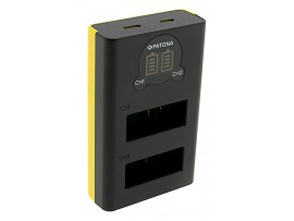 Polnilec za baterijo GoPro Hero 13, MicroUSB, dvojni