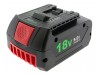 Baterija za Bosch GBA180LED, 18 V, 5000 mAh