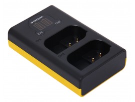 Polnilec za baterijo Panasonic DMW-BLK22, MicroUSB, dvojni