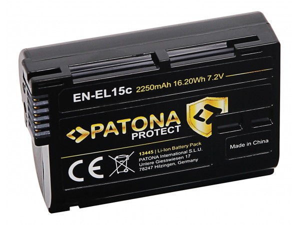 Baterija EN-EL15 / EN-EL15B / EN-EL15C za Nikon Z5 / Z6 / Z7, 2600 mAh