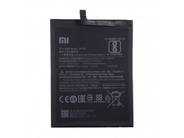 Baterija za Xiaomi Mi A2 / Mi 6X, BN36, originalna, 3010 mAh