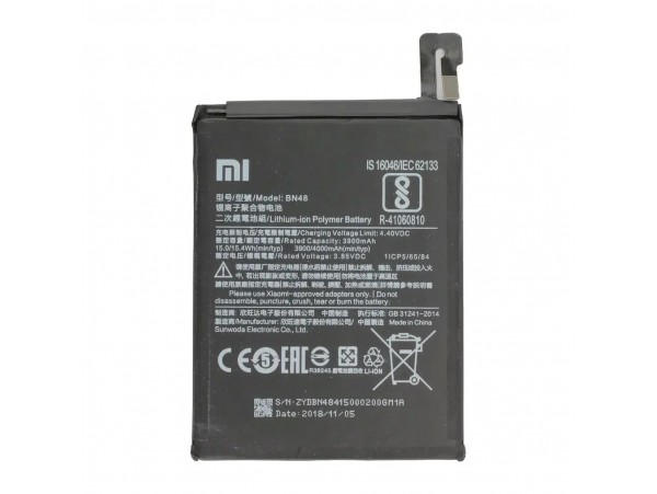 Baterija za Xiaomi Redmi Note 6 Pro, BN48, originalna, 4000 mAh