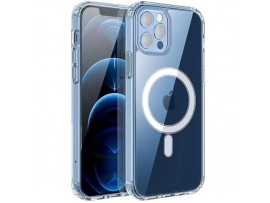 Silikonski ovitek za Apple iPhone 16 Pro, Magsafe, prozoren