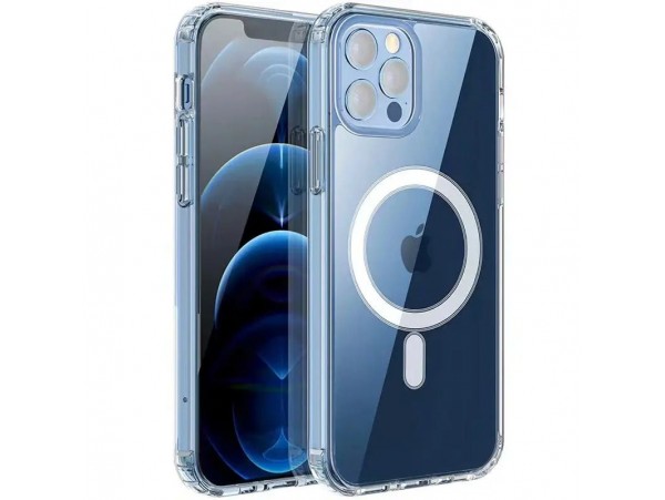 Silikonski ovitek za Apple iPhone 16 Pro, Magsafe, prozoren