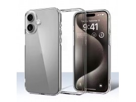 Silikonski ovitek za Apple iPhone 16 Plus, prozoren