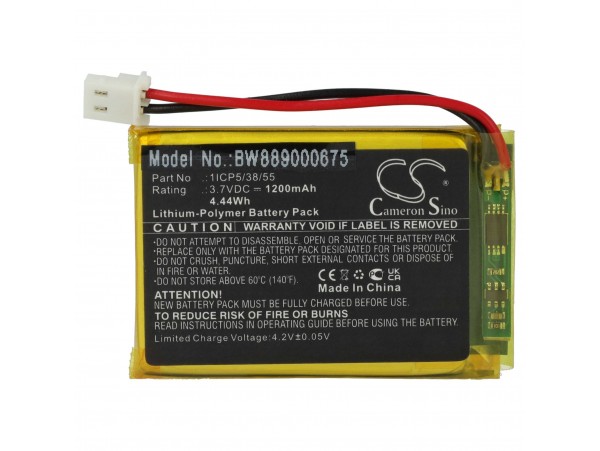 Baterija za NUK Eco Control Audio 500, 1200 mAh