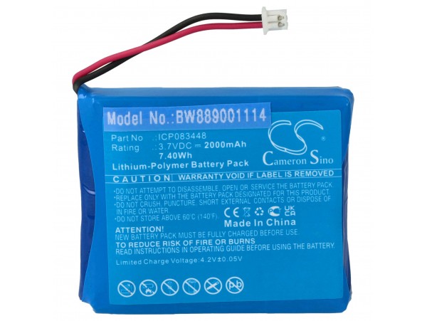 Baterija za Midland TecTalk Float, 2000 mAh