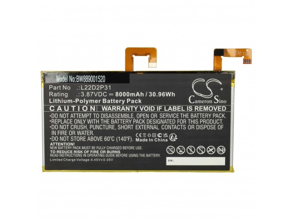 Baterija za Lenovo Tab P11 Pro, 8000 mAh