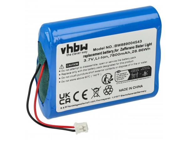 Baterija za Zafferano Sister Light / Sister Mini, 7800 mAh