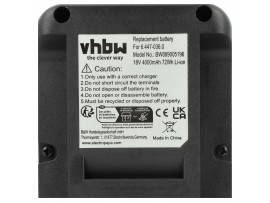 Baterija za Kärcher OC 6-18 / MFL 2-18 / WD 2-18, 4000 mAh
