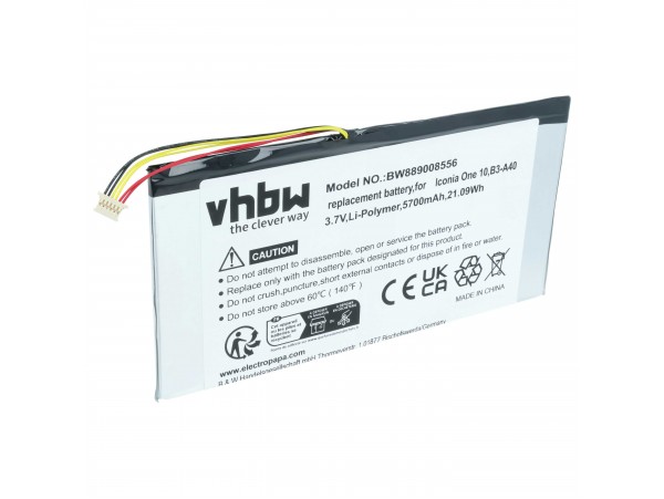Baterija za Acer Iconia One 10 / B3-A40, 5700 mAh