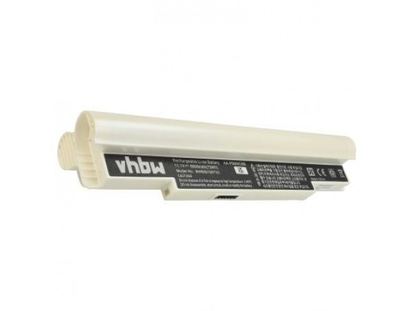 Baterija za Samsung NC10 / NC20 / N120 / N140, bela, 6600 mAh
