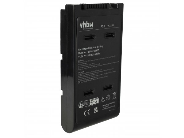 Baterija za Toshiba DynaBook Satellite J60 / K10 / Qosmio E10 / F10 / Tecra A1 / A8, 4400 mAh