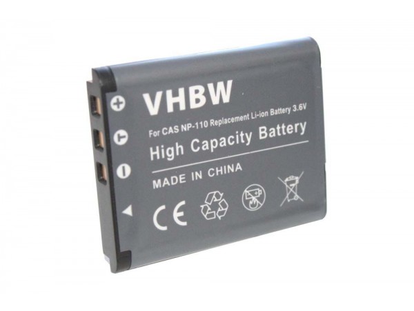 Baterija NP-110 / BN-VG212 za Casio Exilim EX-Z2000 / EX-Z2300 / JVC Everio GZ-V500 / GZ-VX700, 750 mAh