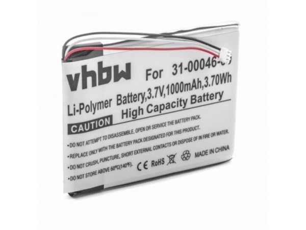 Baterija za Garmin Nüvi 3400 / 3450 / 3550 / 3750, 1000 mAh