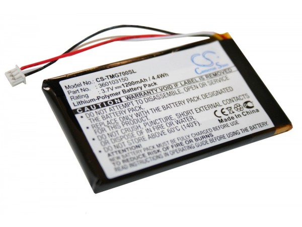 Baterija za TomTom Go 7000, 1200 mAh