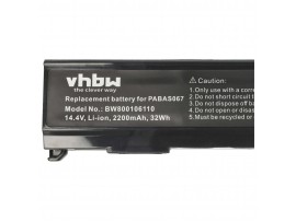 Baterija za Toshiba Satellite A85 / A110 / A135 / M40 / M50 / M70, 14.4 V, 2200 mAh