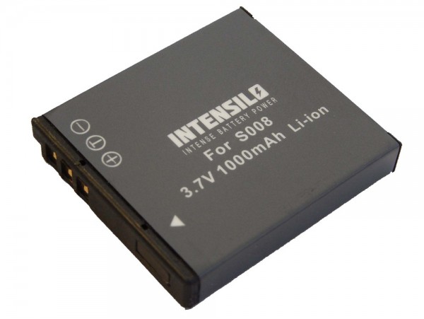 Baterija CGA-S008 za Panasonic Lumix DMC-FX30 / DMC-FS20 / DMC-FX500, 1000 mAh